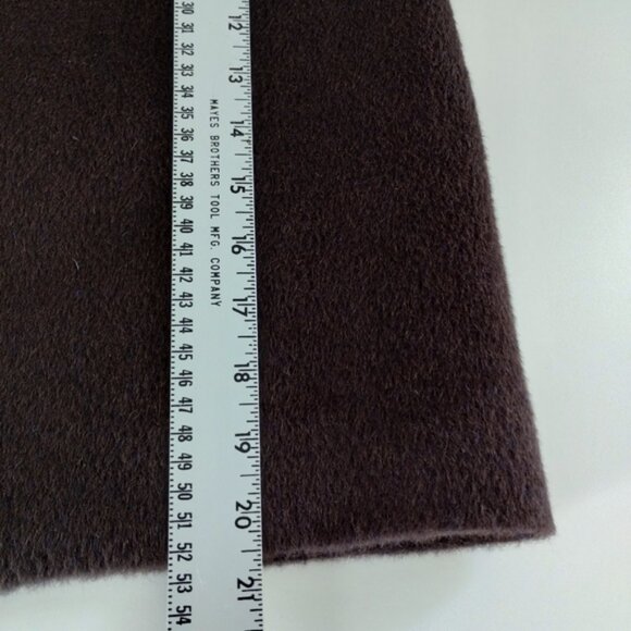 Cos Alpaca Wool Blend Cropped Fur Coat Jacket Size 4 Brown Quiet Luxury - Picture 7 of 12